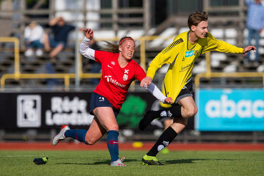 Therese Sessy Åsland of Norway and Andreas Olsen of Moss Jr