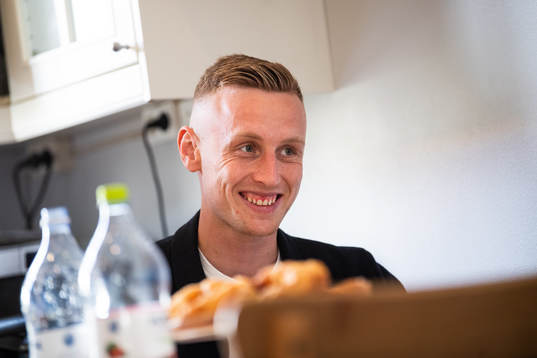 IFK Göteborgs Sebastian Ohlsson i sitt barndomshem
