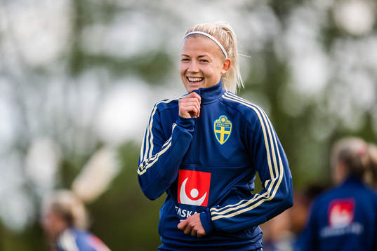 Hanna Glas of Swedish women national football team