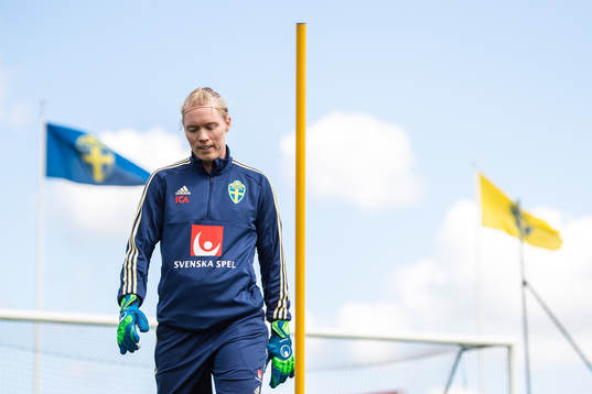 Goalkeeper Hedvig Lindahl of Swedish women national