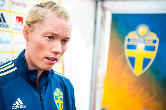 Goalkeeper Hedvig Lindahl of Swedish women national