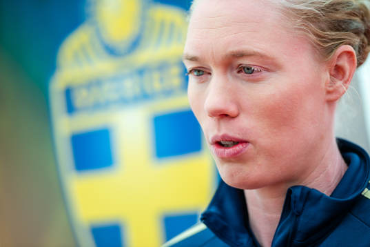 Goalkeeper Hedvig Lindahl of Swedish women national