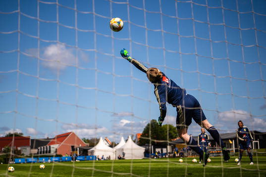 Goalkeeper Hedvig Lindahl of Swedish women national