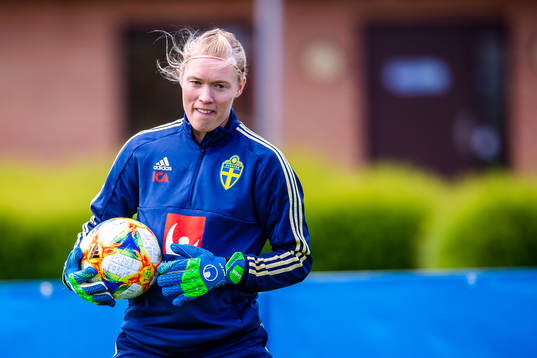 Goalkeeper Hedvig Lindahl of Swedish women national