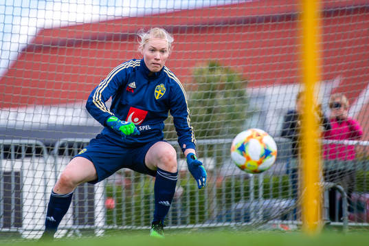 Goalkeeper Hedvig Lindahl of Swedish women national