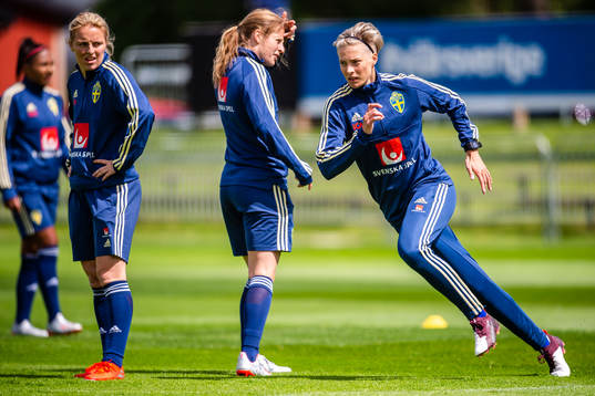 Mimmi Larsson, Anna Anvegård and Lina Hurtig of Swedish
