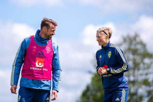 Coordinator Magnus Andersson and Lina Hurtig of Swedish