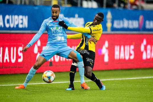 AFC Eskilstunas Ferid Ali och Häckens Godswill Ekpolo