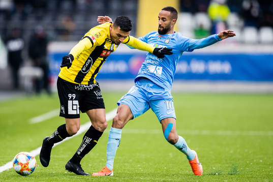 Häckens Ahmed Yasin och AFC Eskilstunas Ferid Ali