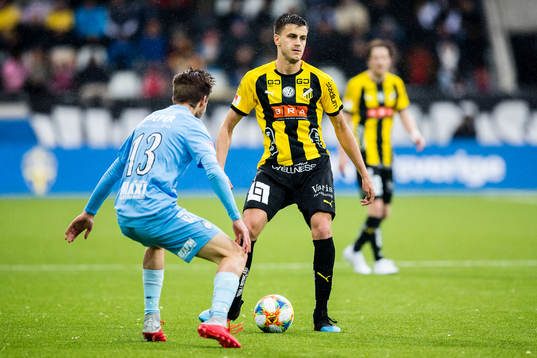 AFC Eskilstunas Wilhelm Loeper och Häckens Alexander
