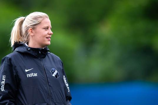 s tränare Caroline Sjöblom