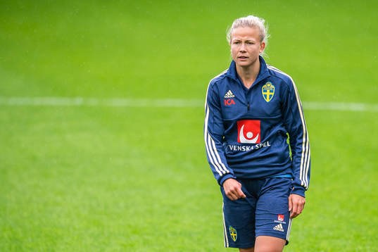 Hanna Glas of Swedish women national football team