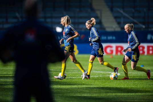 Fridolina Rolfö, Linda Sembrant and Stina Blackstenius of