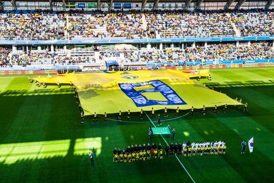 A general view of the players