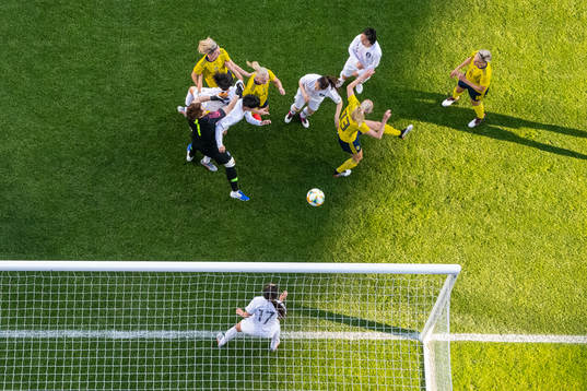 during the women's international friendly football match