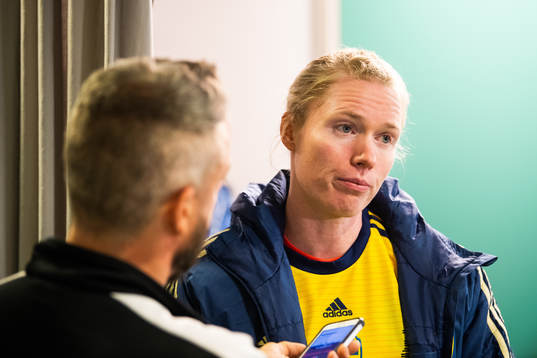 Goalkeeper Hedvig Lindahl of Sweden