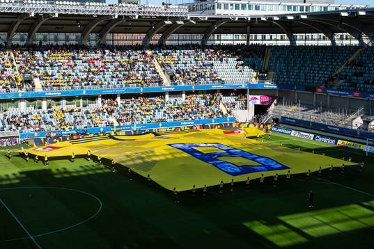 A giant jersey is seen