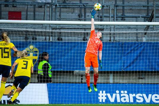 Goalkeeper Hedvig Lindahl of Sweden
