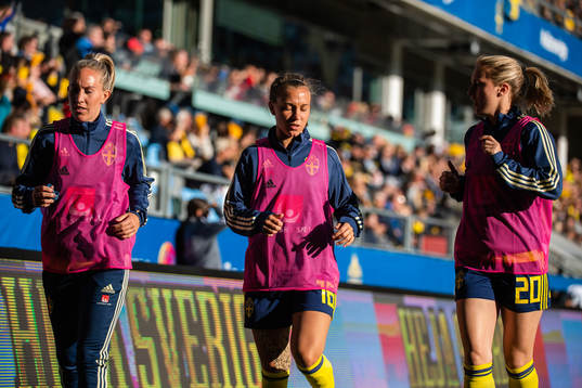 Julia Roddar, Julia Zigiotti Olme and Mimmi Larsson of