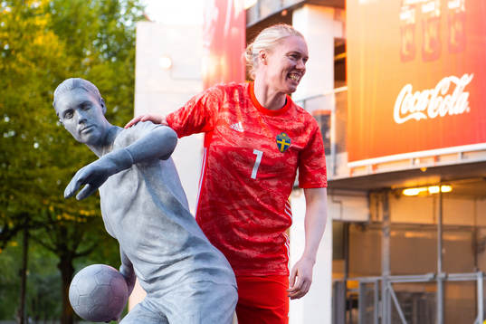 Goalkeeper Hedvig Lindahl  of Sweden poses for a portrait
