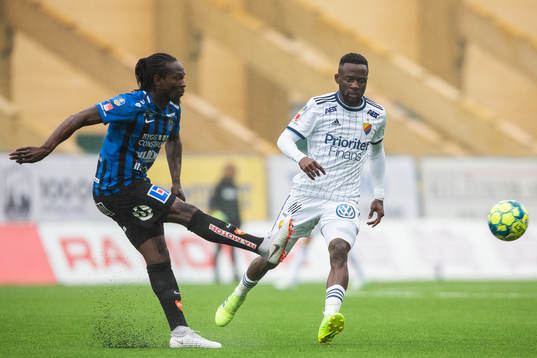 Sirius Kebba Ceesay och Djurgårdens Mohamed Buya Turay