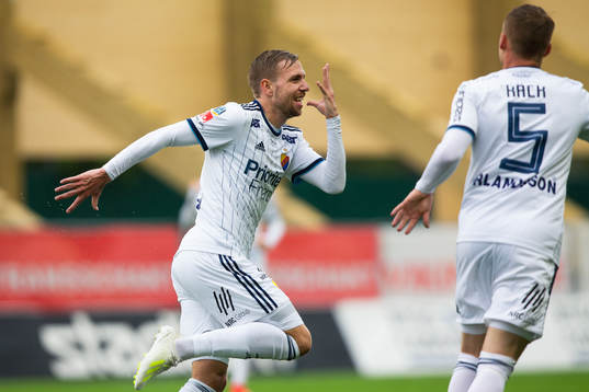 Djurgårdens Jonathan Ring jublar