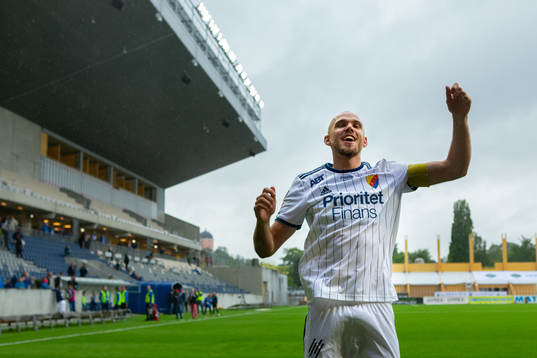 Djurgårdens Marcus Danielson jublar