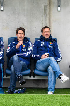 Djurgårdens tränare Thomas Lagerlöf och tränare Kim