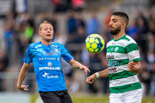 Halmstads Joel Allansson mot Västerås Sean Sabetkar