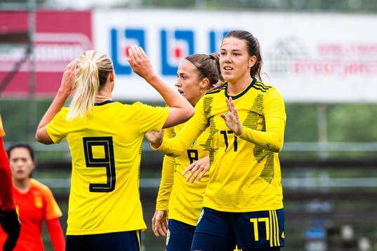 Bläddra bland fler bilder av  Fotboll, Dam, landskamp, U23, Sverige - Kina