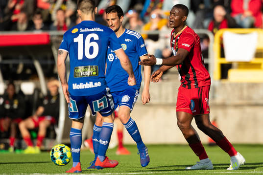 Östersunds Alhaji Gero reagerar