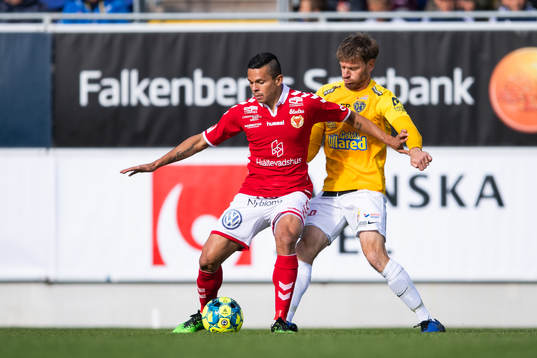 Kalmars Romário Pereira Sipião och Falkenbergs Karl