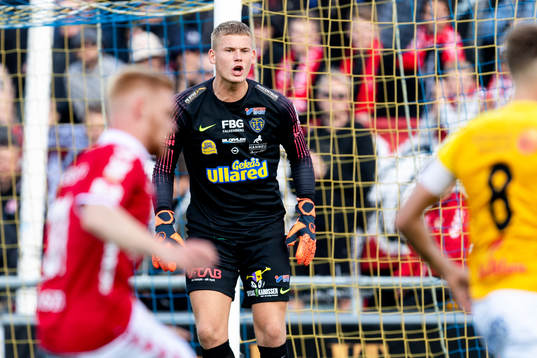 Falkenbergs målvakt Johan Brattberg