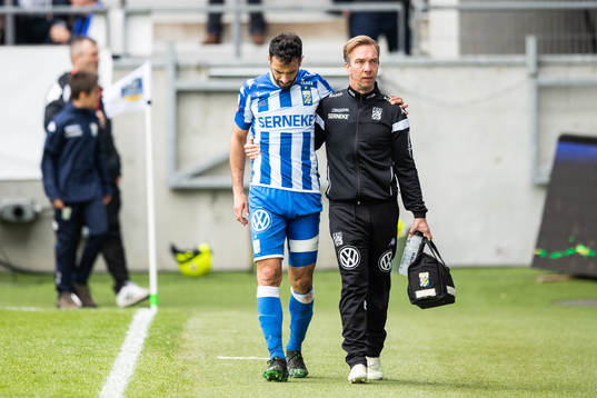 IFK Göteborgs André Calisir tvingas utgå på grund av