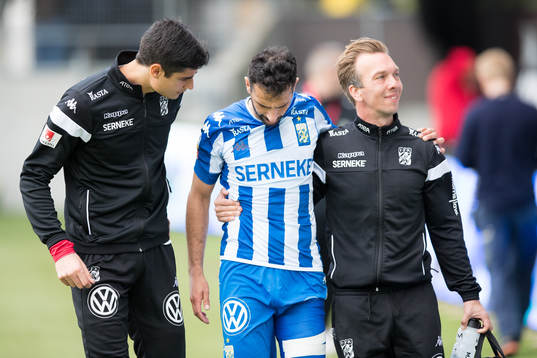 IFK Göteborgs André Calisir utgår med skada