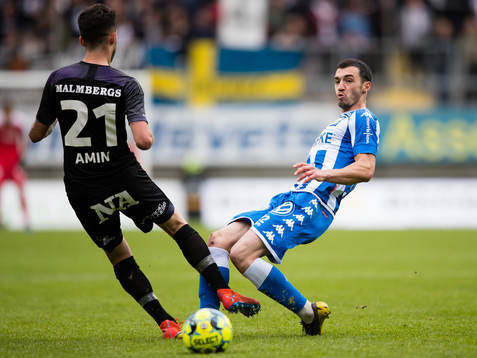 IFK Göteborgs Giorgi Kharaishvili och Örebros Simon Amin