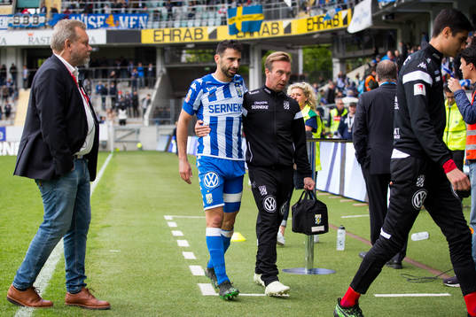 IFK Göteborgs André Calisir tvingas utgår