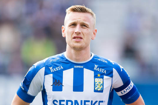 IFK Göteborgs Sebastian Ohlsson innan fotbollsmatchen i