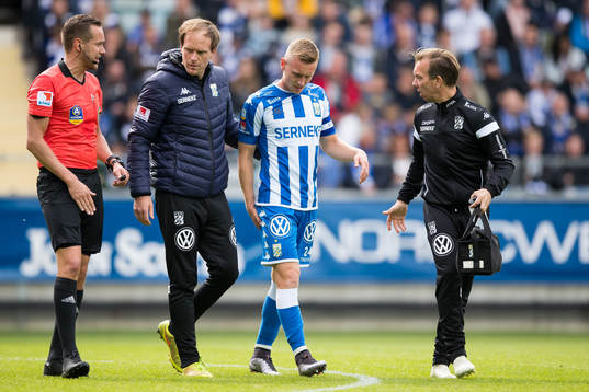 IFK Göteborgs Sebastian Ohlsson utgår skadad
