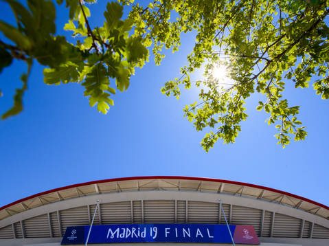 General view of the Stadium Wanda Metropolitano prior to