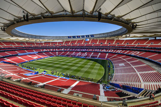 General view of the Stadium Wanda Metropolitano prior to
