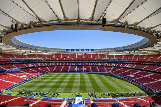 General view of the Stadium Wanda Metropolitano prior to
