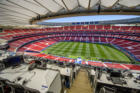 General view of the Stadium Wanda Metropolitano prior to