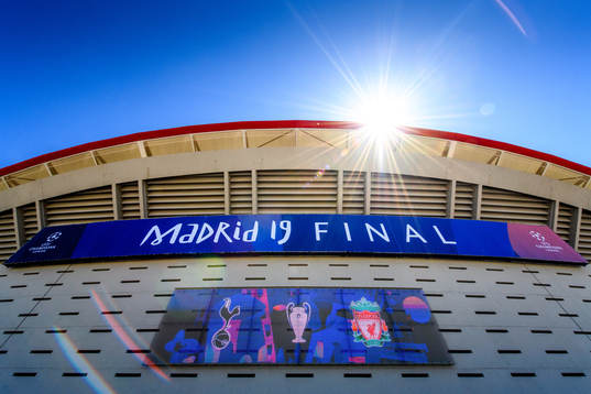 General view of the Stadium Wanda Metropolitano prior to
