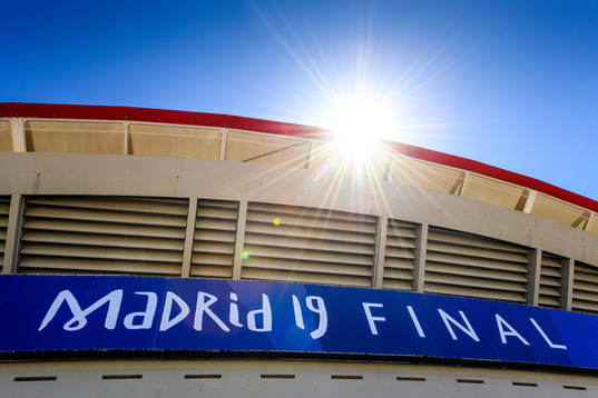 General view of the Stadium Wanda Metropolitano prior to