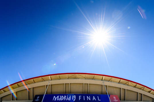 General view of the Stadium Wanda Metropolitano prior to