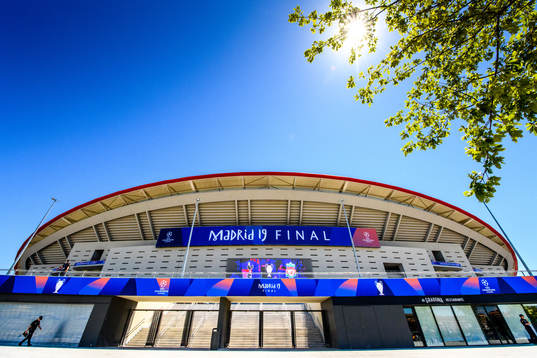 General view of the Stadium Wanda Metropolitano prior to