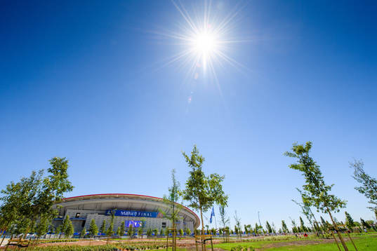 General view of the Stadium Wanda Metropolitano prior to