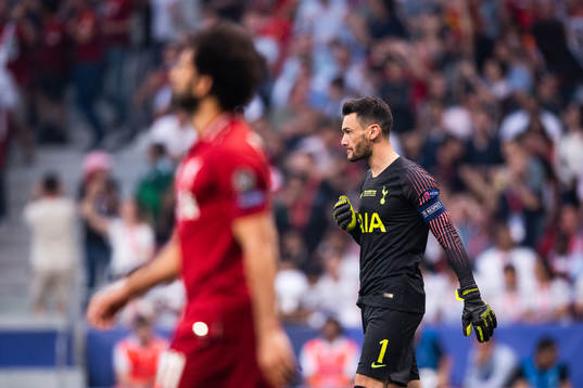 goalkeeper Hugo Lloris of Tottenham looks dejected