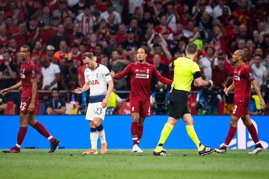 Christian Eriksen of Tottenham looks dejected